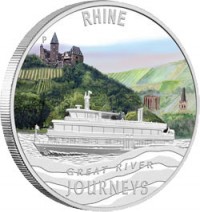 Rhine Great River Journeys Silver Coin - Click for Larger Image