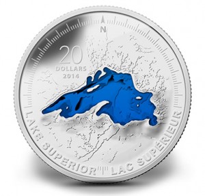 2014 $20 Lake Superior Silver Coin